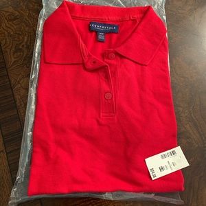 NWT Aeropostale Girls Uniform Polo in Red Size Med